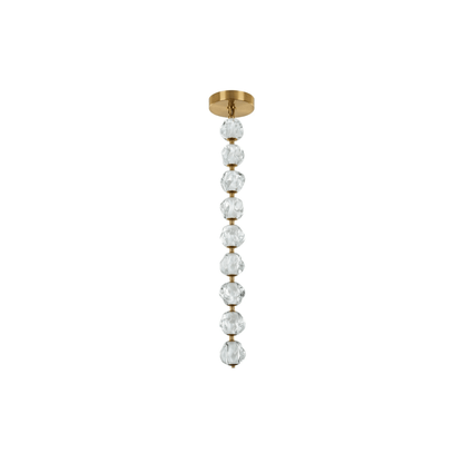 Jackie LED 8.3 inch Satin Brass Pendant Ceiling Light - Orvon Lighting