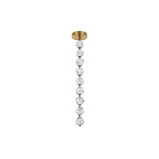 Jackie LED 8.3 inch Satin Brass Pendant Ceiling Light - Orvon Lighting