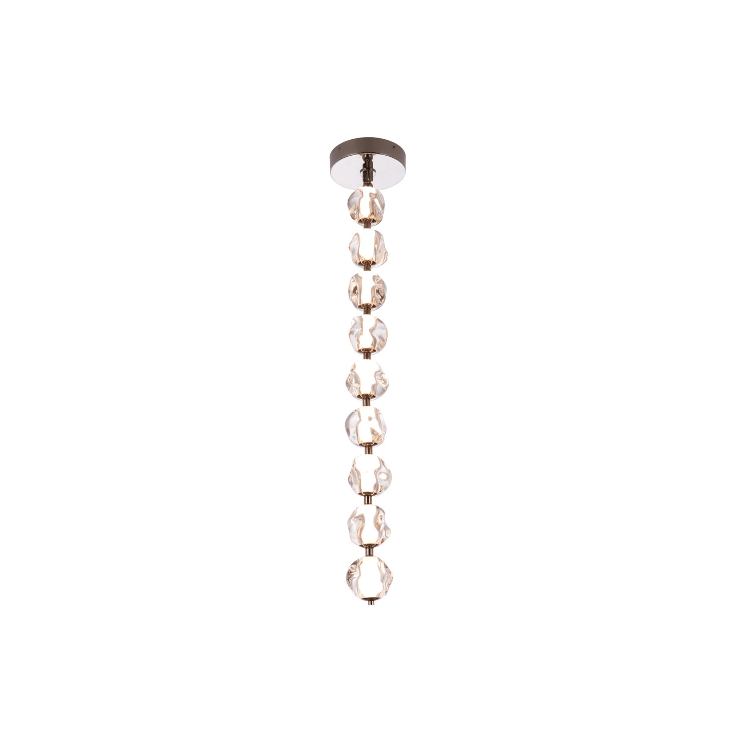 Jackie LED 8.3 inch Satin Brass Pendant Ceiling Light - Orvon Lighting