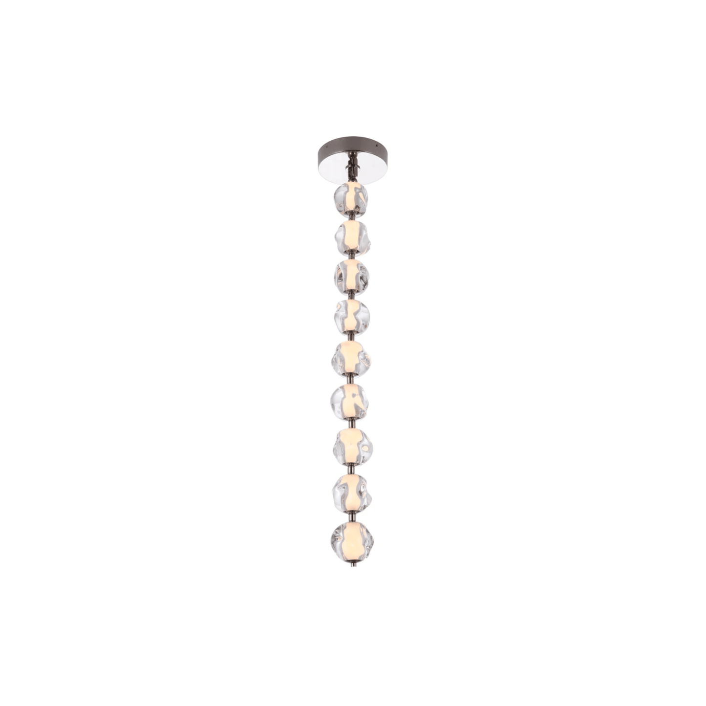 Jackie LED 8.3 inch Satin Brass Pendant Ceiling Light - Orvon Lighting