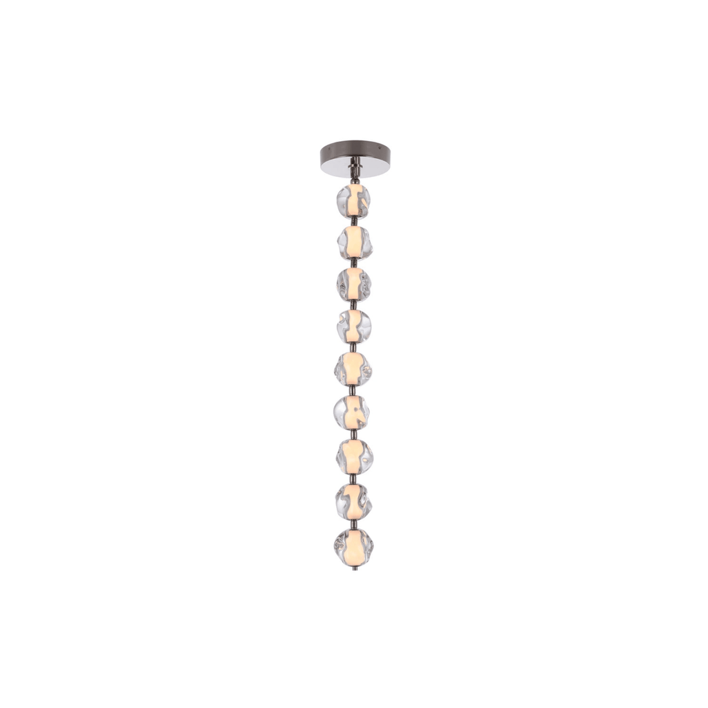 Jackie LED 8.3 inch Satin Brass Pendant Ceiling Light - Orvon Lighting