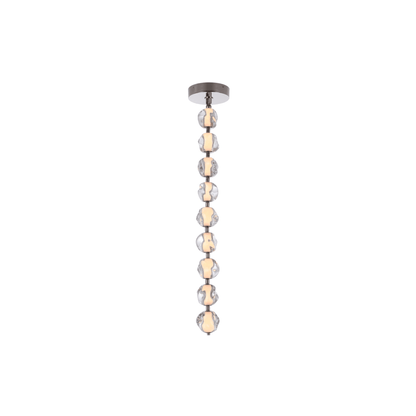 Jackie LED 8.3 inch Satin Brass Pendant Ceiling Light - Orvon Lighting