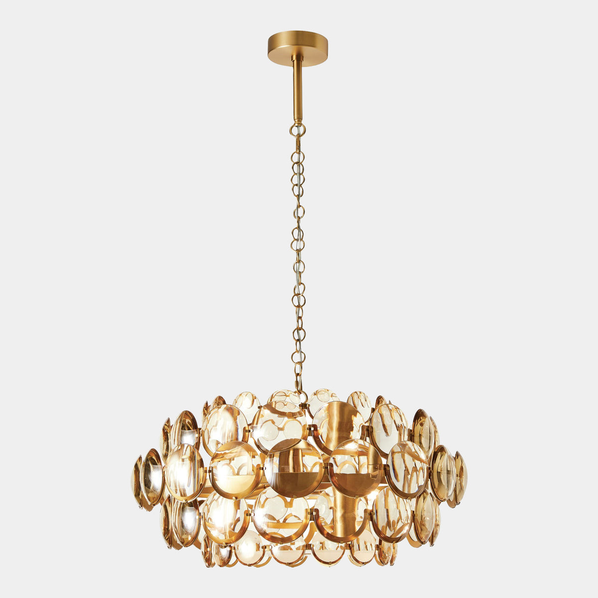 Global Views Cabochon Amber Glass Chandelier product view