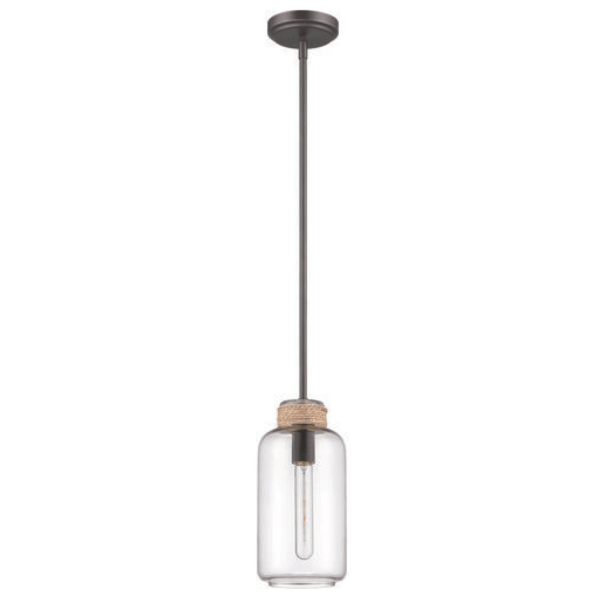 Jeremiah 1 Light 6 inch Espresso Mini Pendant Ceiling Light - Orvon Lighting