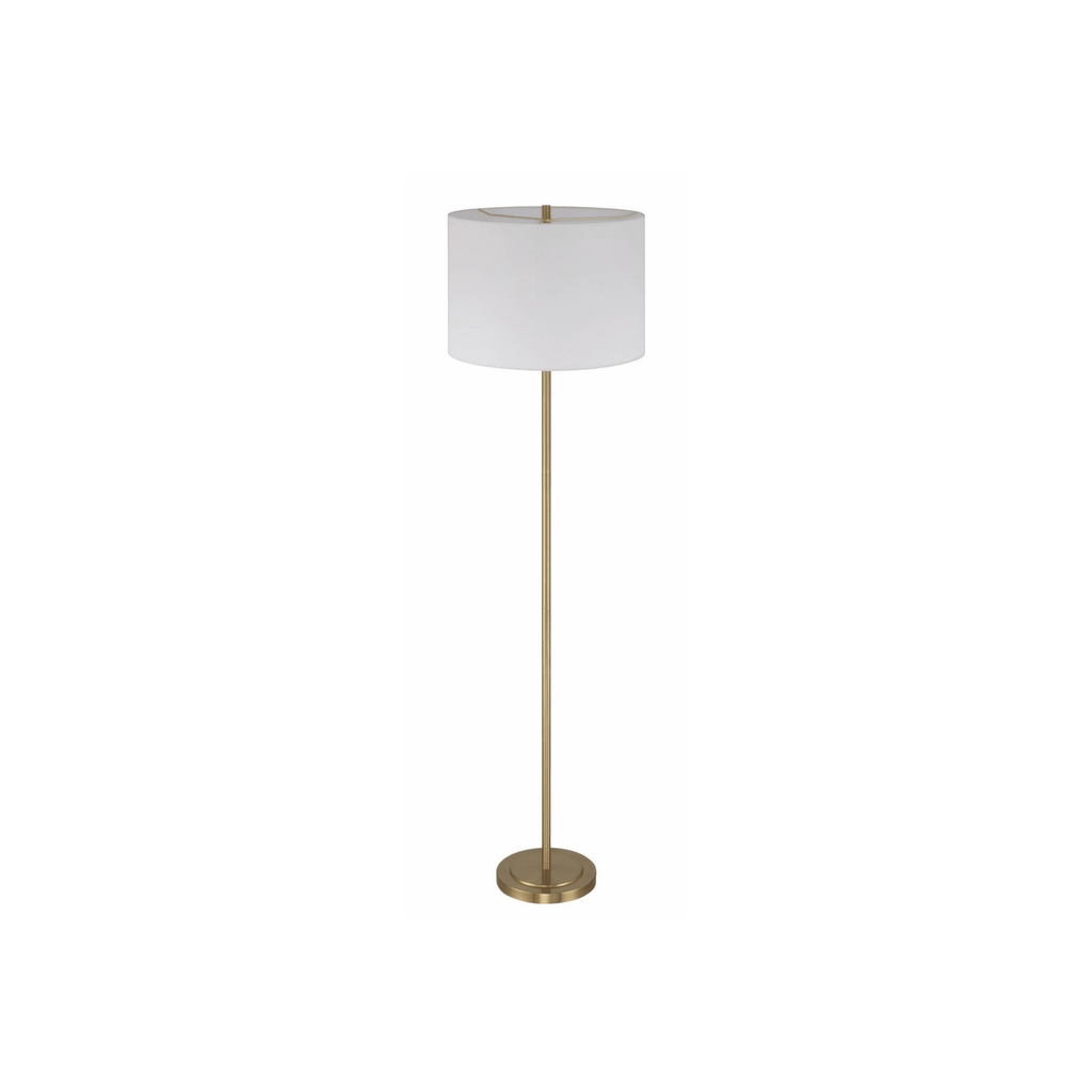 Jones 65 inch Satin Brass Floor Lamp Portable Light - Orvon Lighting