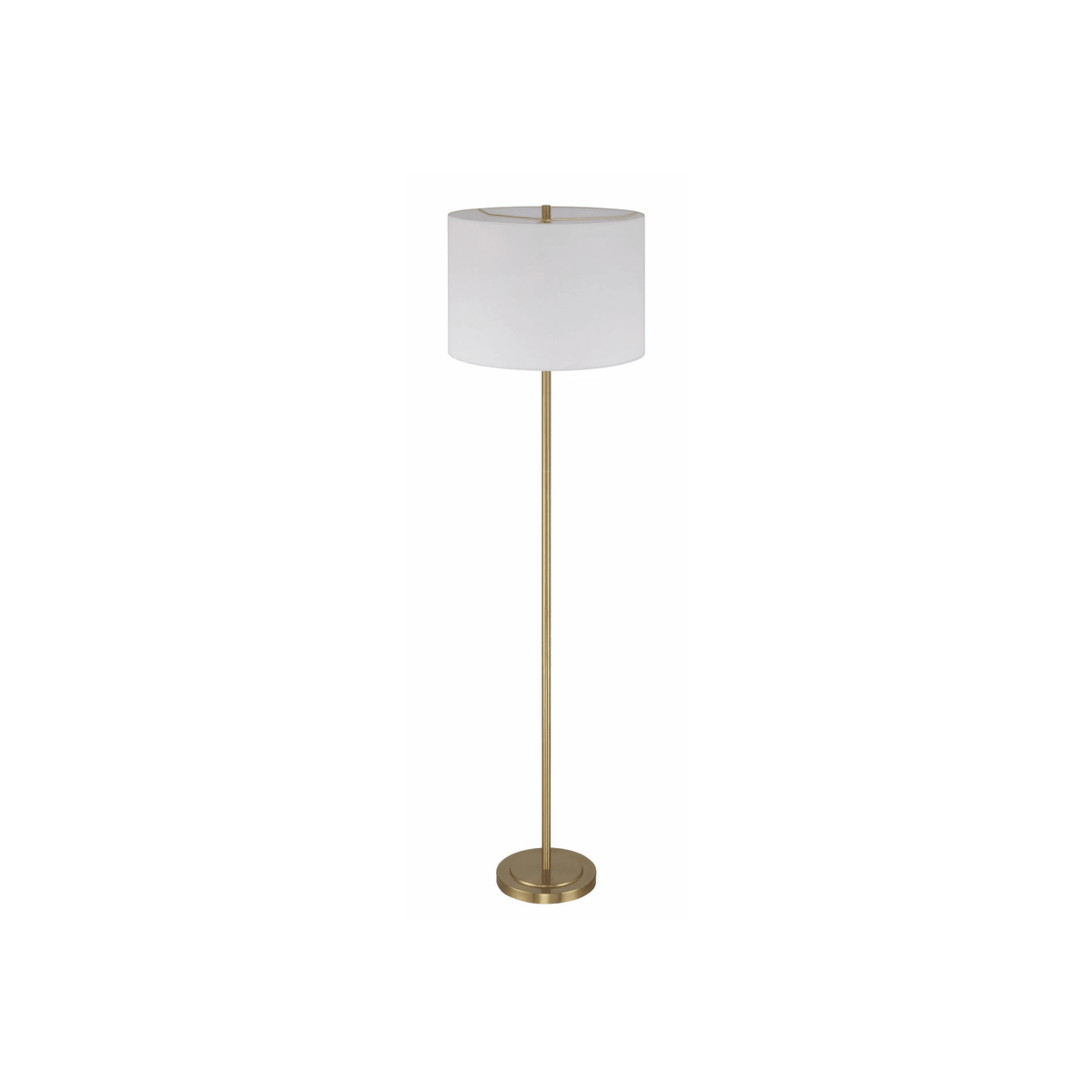 Jones 65 inch Satin Brass Floor Lamp Portable Light - Orvon Lighting