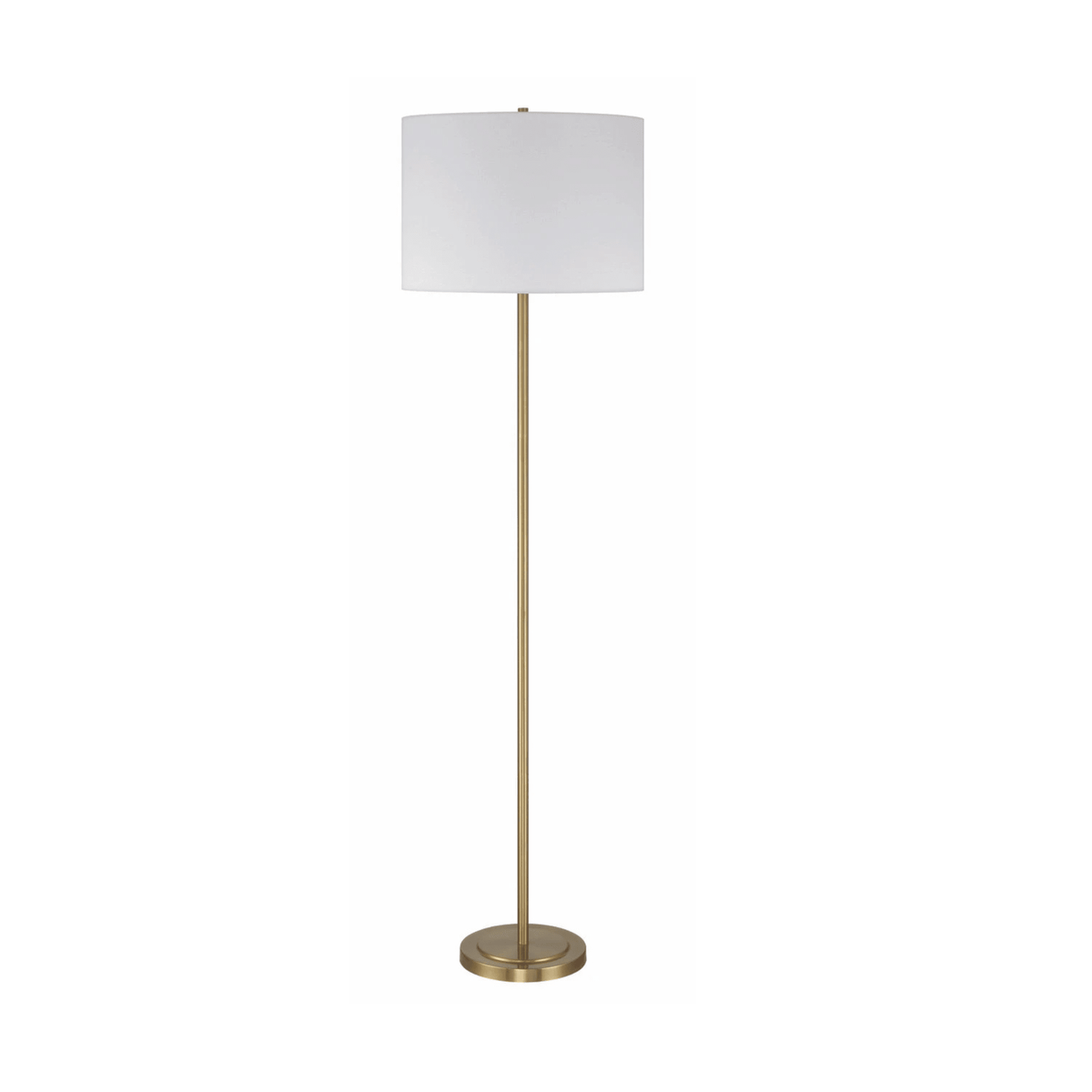 Jones 65 inch Satin Brass Floor Lamp Portable Light - Orvon Lighting