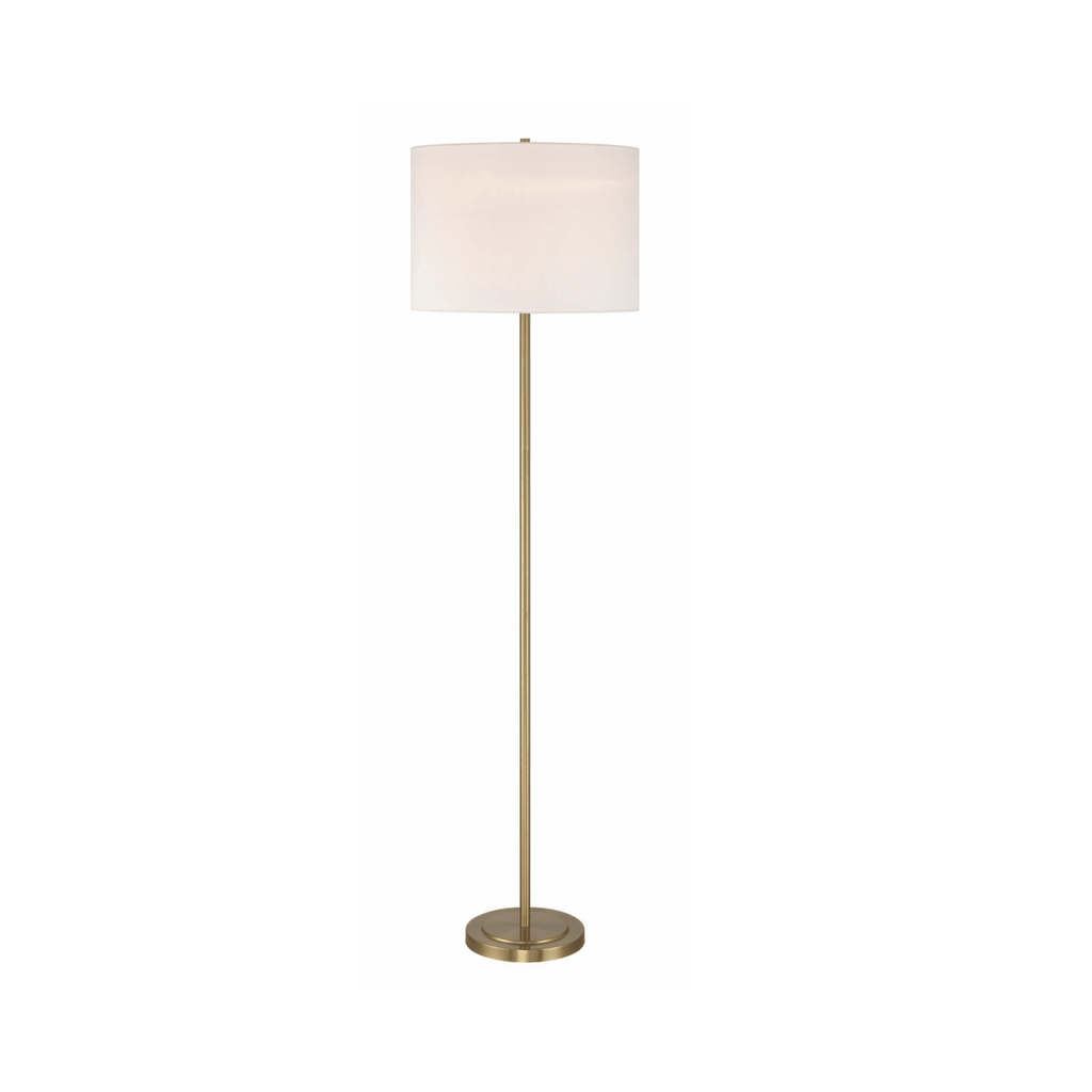 Jones 65 inch Satin Brass Floor Lamp Portable Light - Orvon Lighting