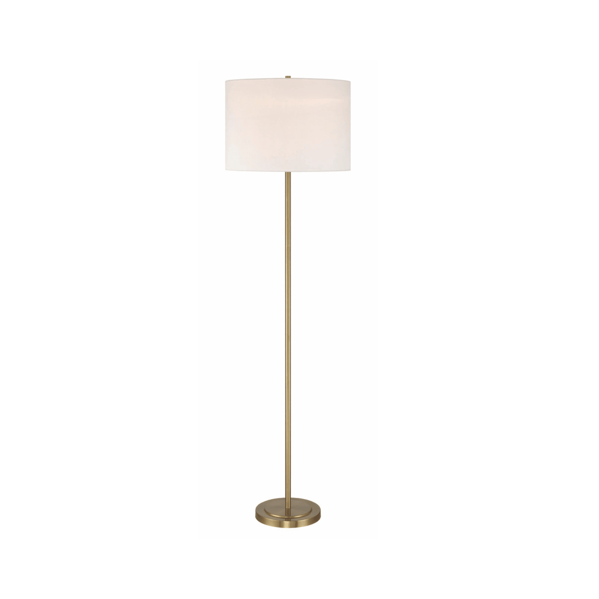 Jones 65 inch Satin Brass Floor Lamp Portable Light - Orvon Lighting
