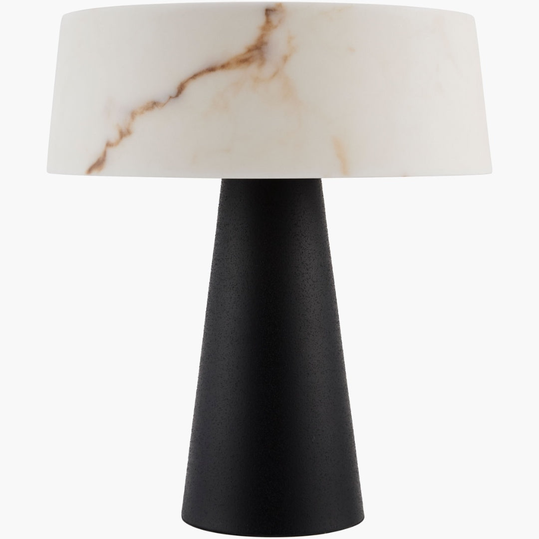 Surya Jesmond 14" L × 14" W × 16" H Accent Table Lamp – Black