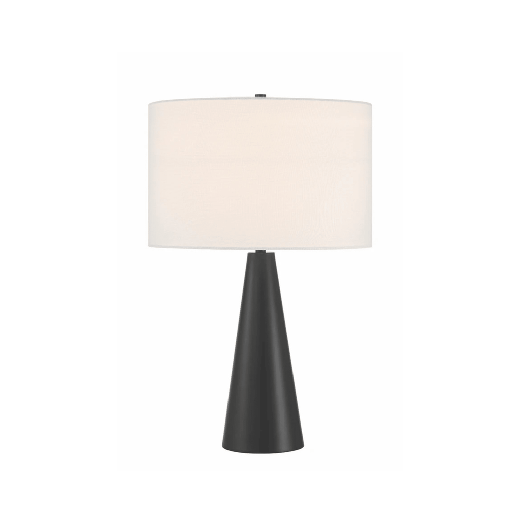 Keefer 1 Light Table Lamp in Flat Black - Orvon Lighting