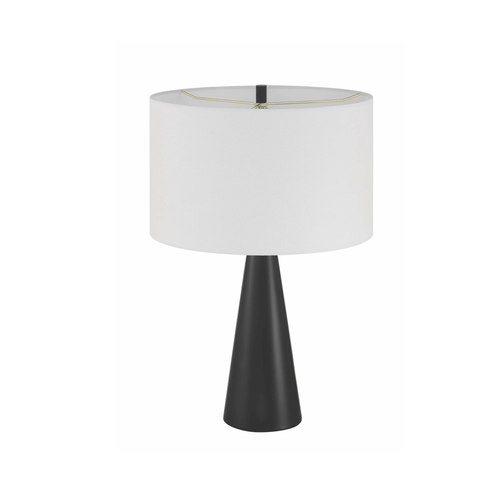 Keefer 1 Light Table Lamp in Flat Black - Orvon Lighting