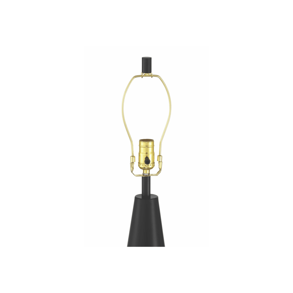 Keefer 1 Light Table Lamp in Flat Black - Orvon Lighting