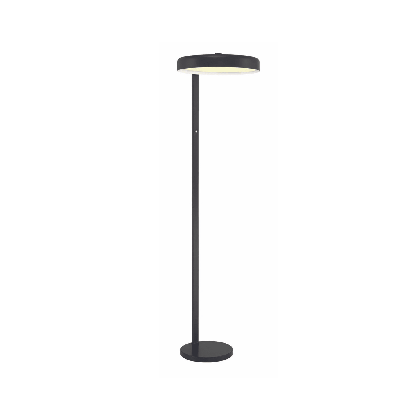 Keeva 57.05 inch 28 watt Flat Black Floor Lamp Portable Light - Orvon Lighting