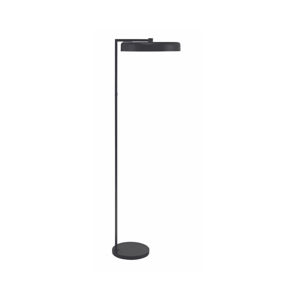 Keeva 57.05 inch 28 watt Flat Black Floor Lamp Portable Light - Orvon Lighting