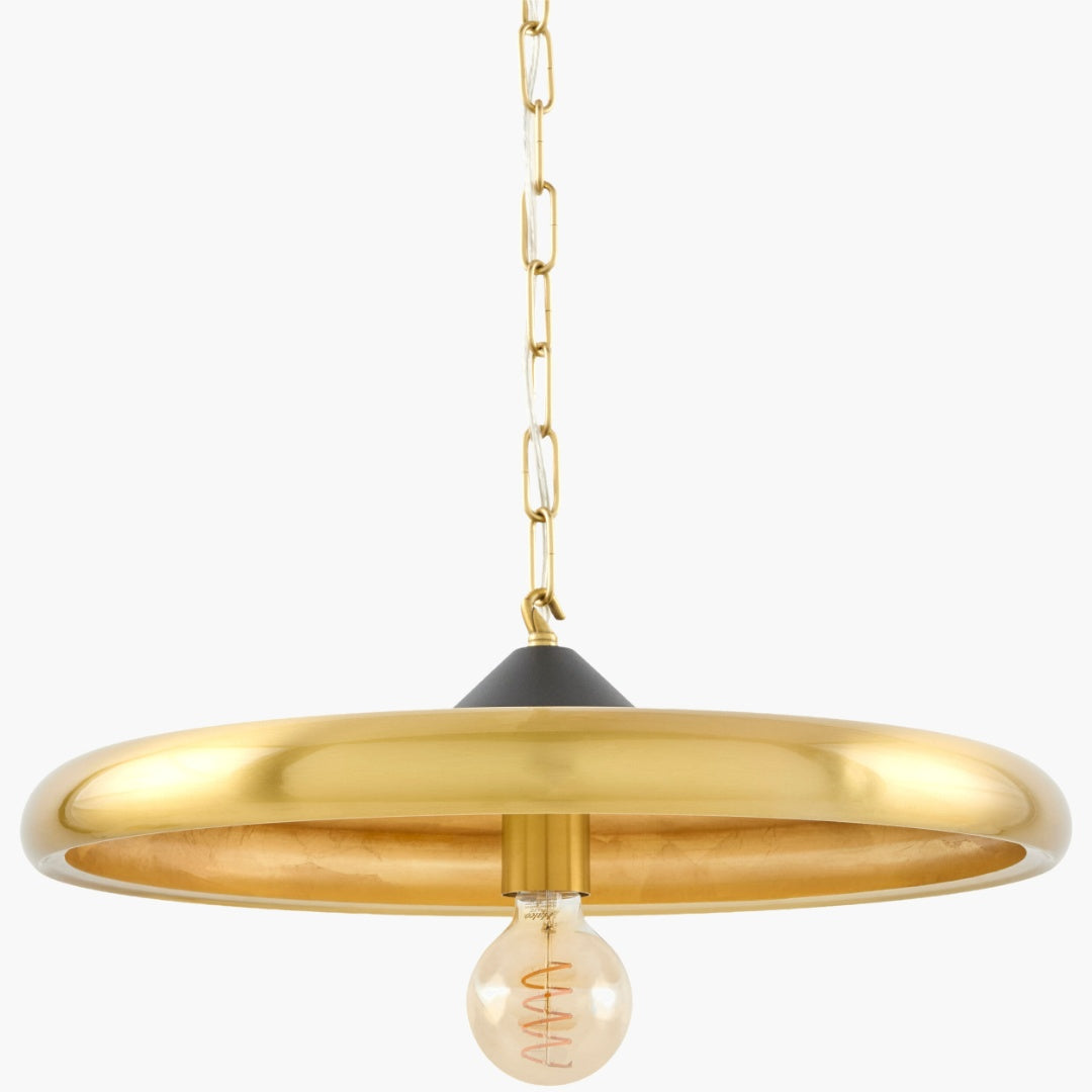 Surya Kyren 19.7" L × 19.7" W Pendant – Brass