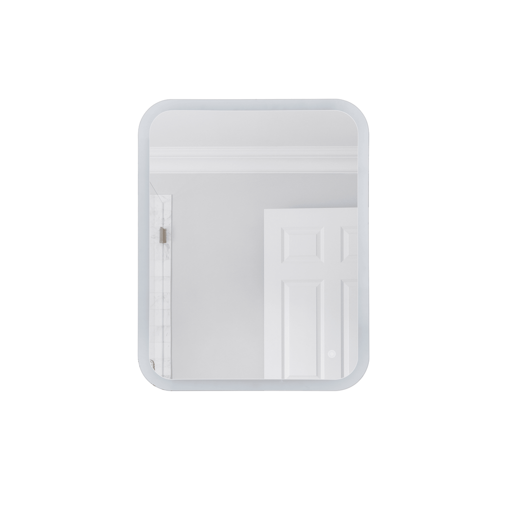 LED Lighted Mirror 30 X 23.98 inch White Mirror - Orvon Lighting