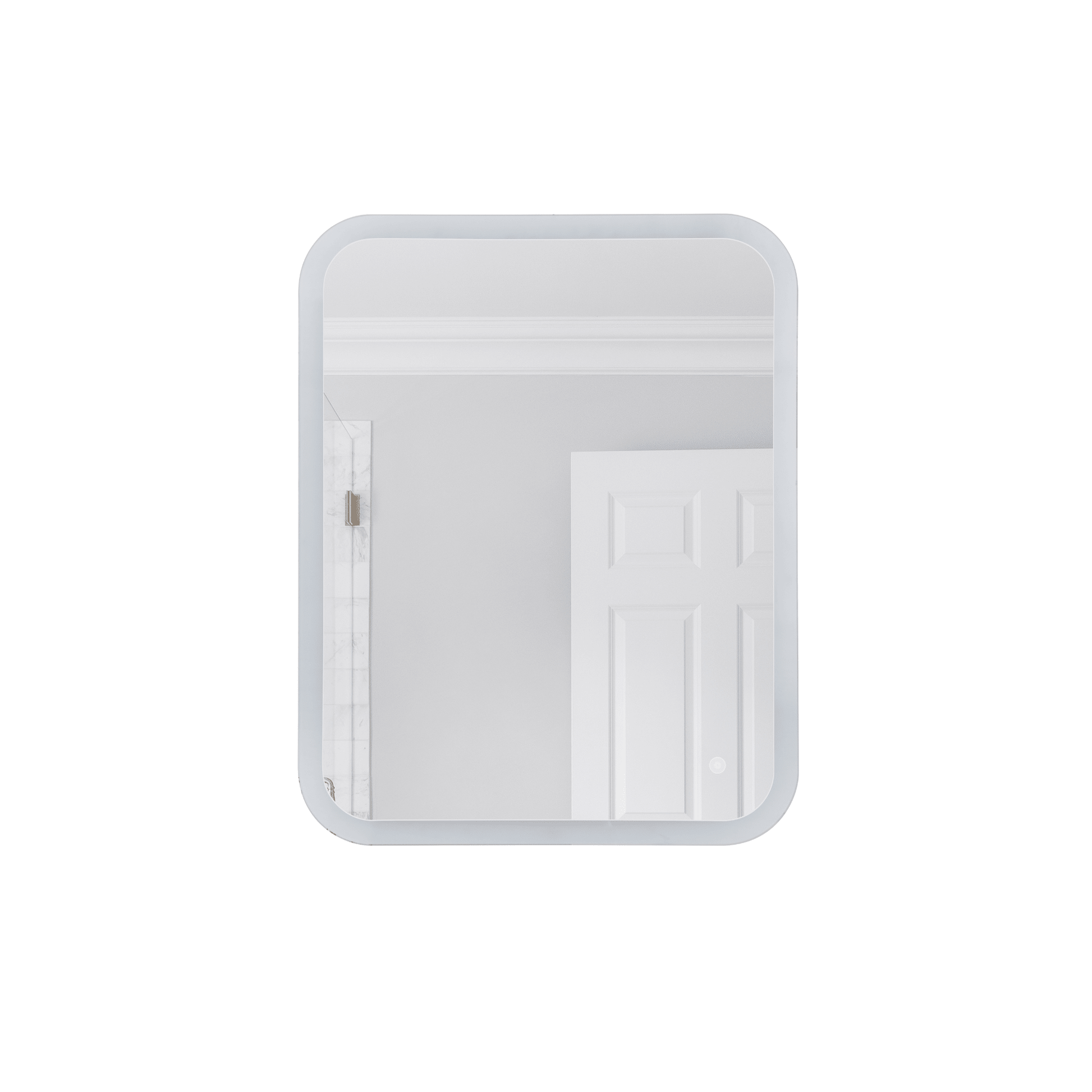 LED Lighted Mirror 30 X 23.98 inch White Mirror - Orvon Lighting