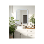 LED Lighted Mirror 30 X 23.98 inch White Mirror - Orvon Lighting