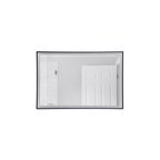 LED Lighted Mirror 35.98 X 23.98 inch Flat Black Mirror - Orvon Lighting