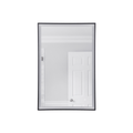 LED Lighted Mirror 35.98 X 23.98 inch Flat Black Mirror - Orvon Lighting