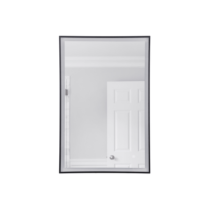 LED Lighted Mirror 35.98 X 23.98 inch Flat Black Mirror - Orvon Lighting