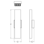LED Up and Down Wall Sconce - Orvon Lighting
