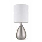 Leri 28.8 inch Brushed Polished Nickel Table Lamp Portable Light - Orvon Lighting