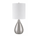 Leri 28.8 inch Brushed Polished Nickel Table Lamp Portable Light - Orvon Lighting