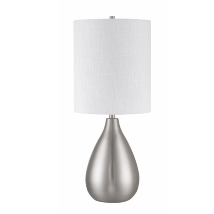 Leri 28.8 inch Brushed Polished Nickel Table Lamp Portable Light - Orvon Lighting