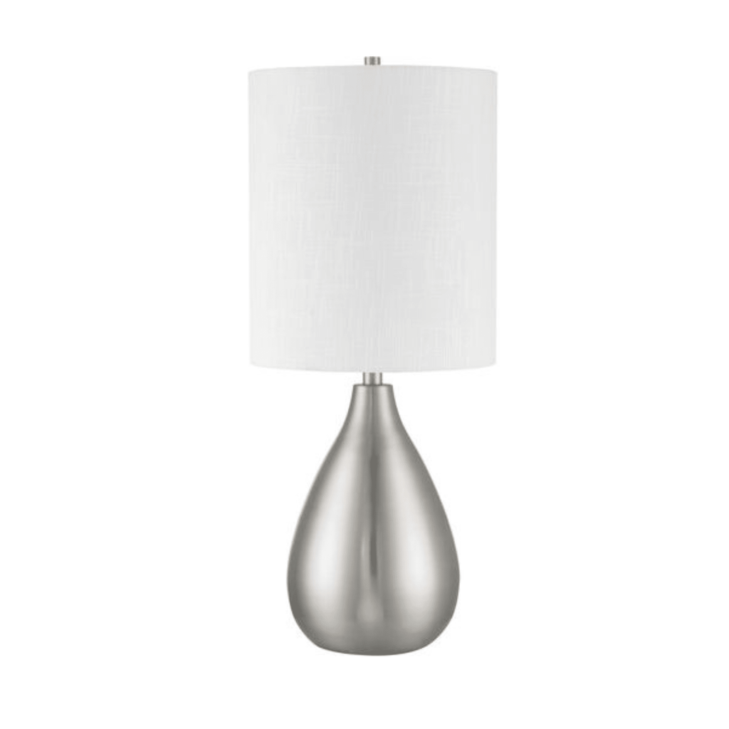 Leri 28.8 inch Brushed Polished Nickel Table Lamp Portable Light - Orvon Lighting
