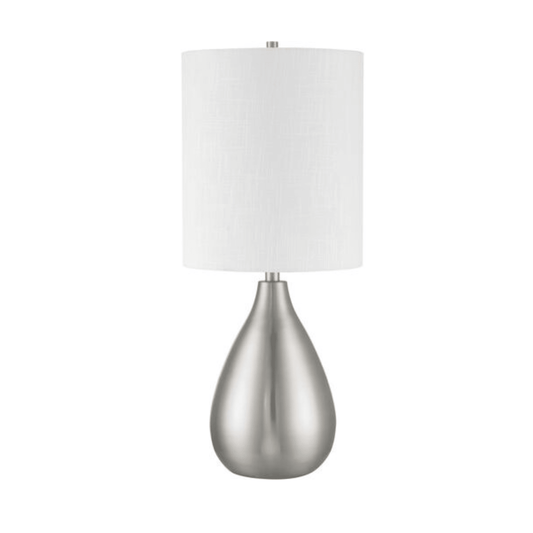 Leri 28.8 inch Brushed Polished Nickel Table Lamp Portable Light - Orvon Lighting