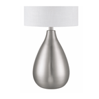 Leri 28.8 inch Brushed Polished Nickel Table Lamp Portable Light - Orvon Lighting