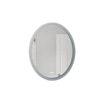 Lighted 30 X 24 inch White Mirror, Oval - Orvon Lighting