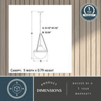 Lincoln 12.75 - in. W 1 Light Pendant - Orvon Lighting