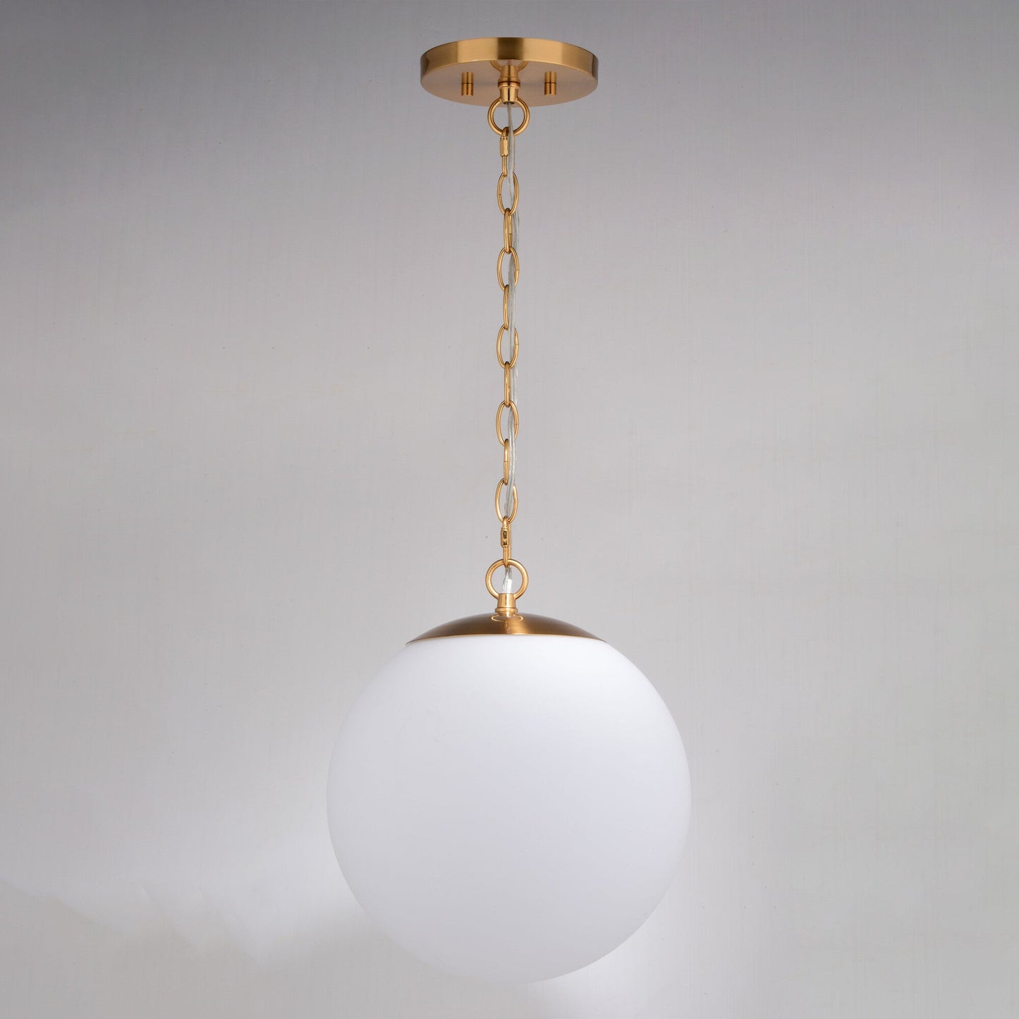 Linden 12 - in. 1 Light Globe Pendant Muted Brass - Orvon Lighting
