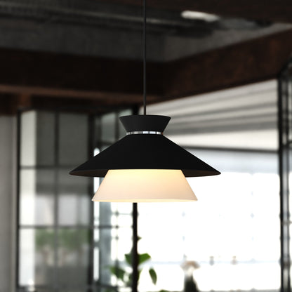 Loomis 15 - in. 1 Light Pendant Matte Black - Orvon Lighting
