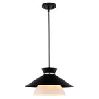 Loomis 15 - in. 1 Light Pendant Matte Black - Orvon Lighting