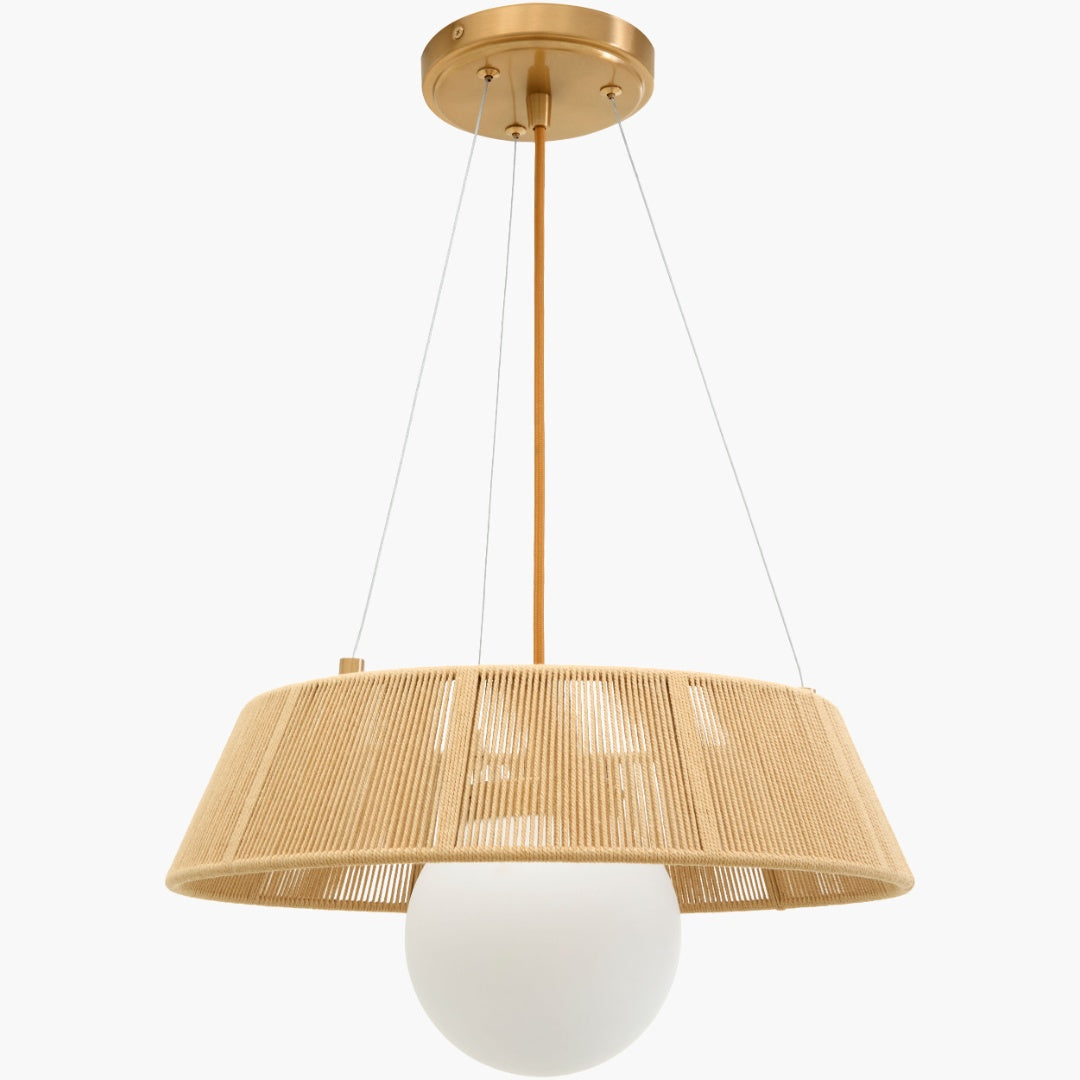 Surya Liradis 18" L × 18" W Pendant – Copper, Brown