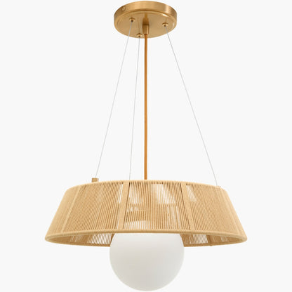 Surya Liradis 18" L × 18" W Pendant – Copper, Brown