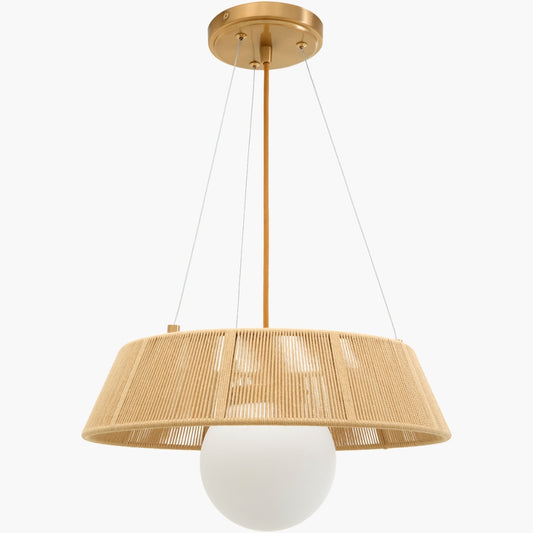Surya Liradis 18" L × 18" W Pendant – Copper, Brown