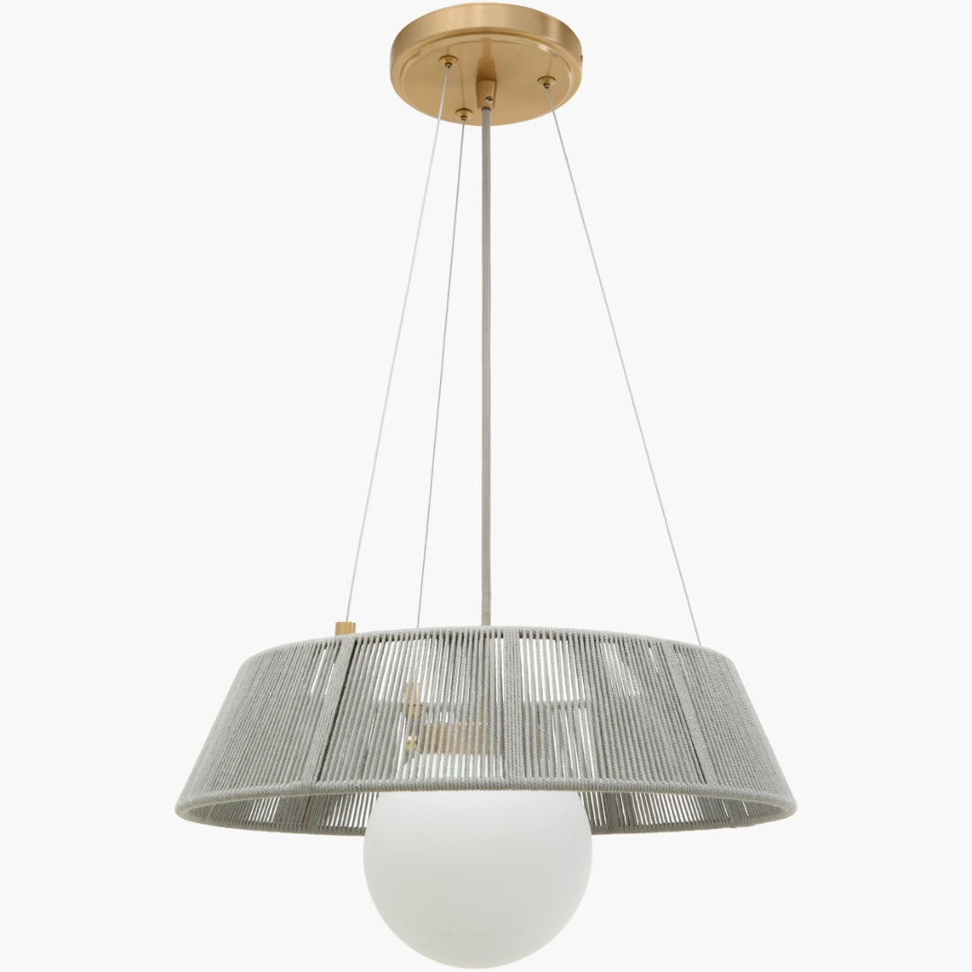 Surya Liradis 18" L × 18" W Pendant – Dark Brown