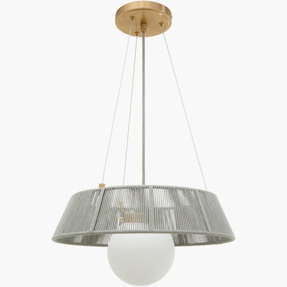 Surya Liradis 18" L × 18" W Pendant – Dark Brown