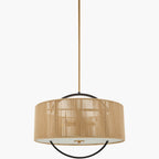 Surya Liradis 20" L × 20" W Chandelier – Black, Brown