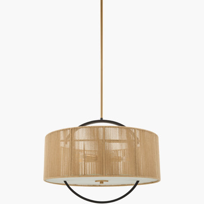 Surya Liradis 20" L × 20" W Chandelier – Black, Brown