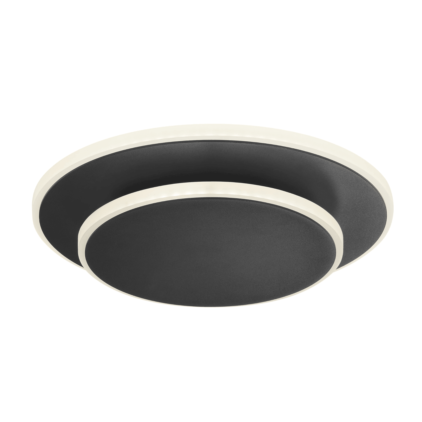Luna Eclipse Two Circle Multiuse Modern Black Floor Lamp - Orvon Lighting