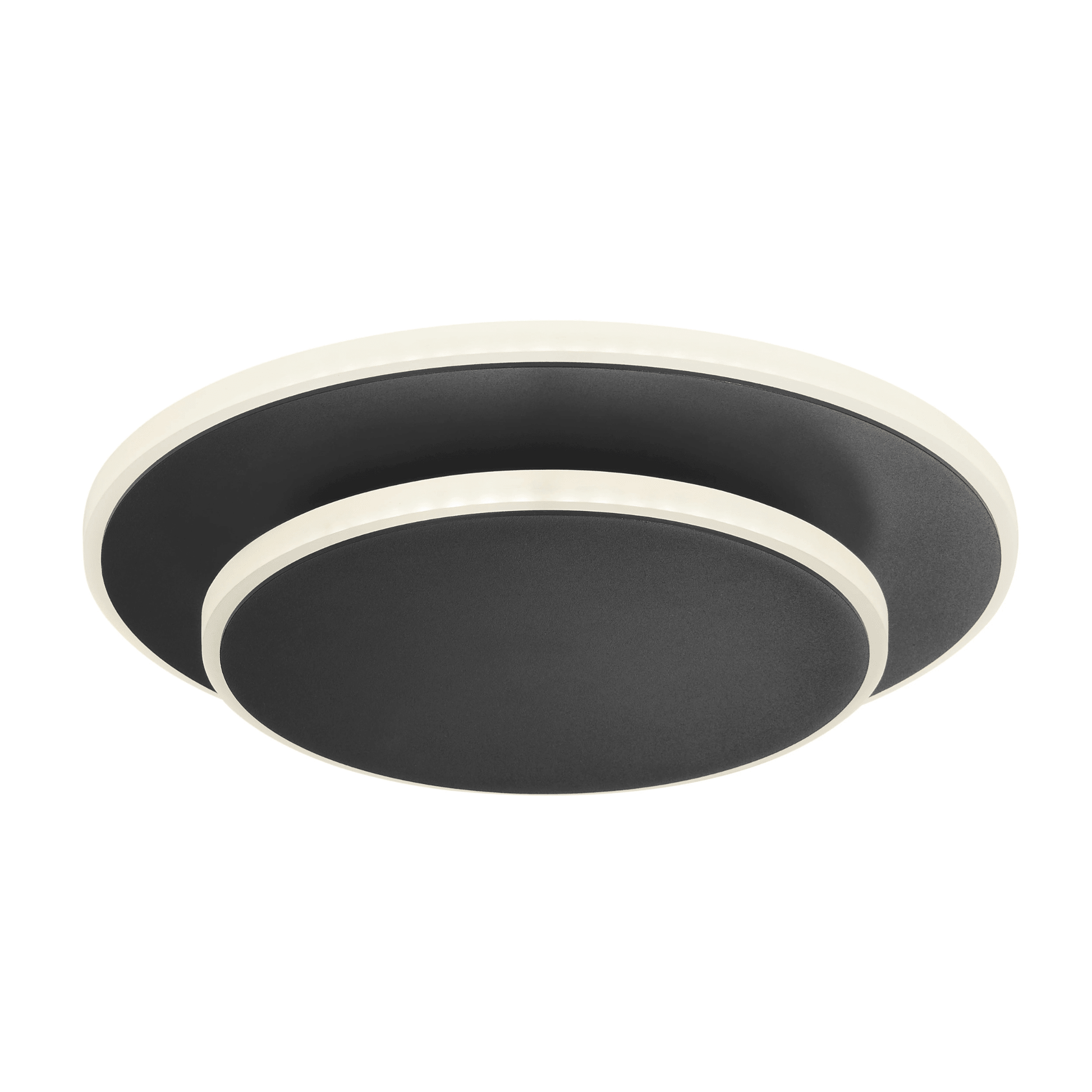 Luna Eclipse Two Circle Multiuse Modern Black Floor Lamp - Orvon Lighting