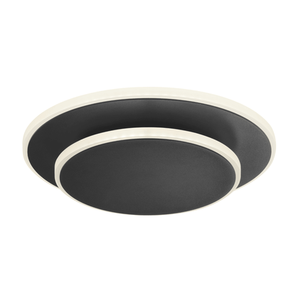 Luna Eclipse Two Circle Multiuse Modern Black Floor Lamp - Orvon Lighting