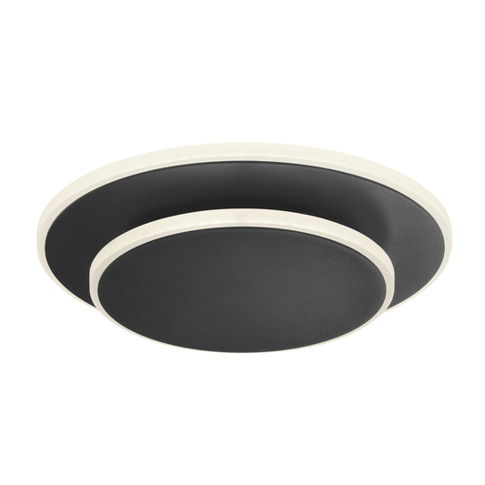 Luna Eclipse Two Circle Multiuse Modern Black Floor Lamp - Orvon Lighting