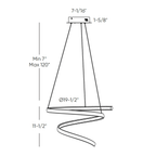Luxury 20″ LED Pendant Light - Orvon Lighting